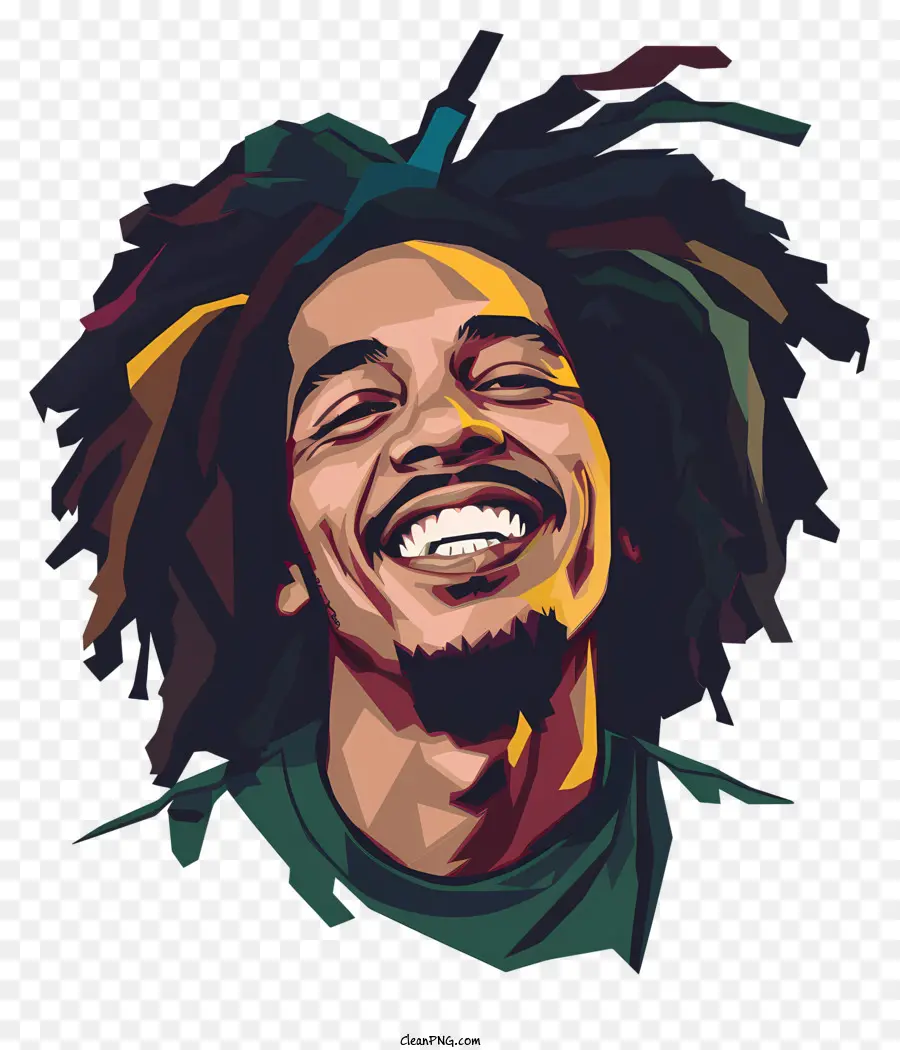 Bob Marley，Sorrindo Homem PNG