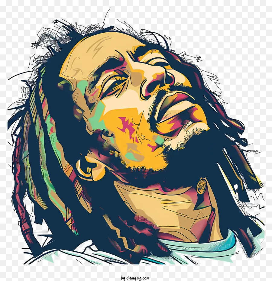 Bob Marley，Dreads PNG
