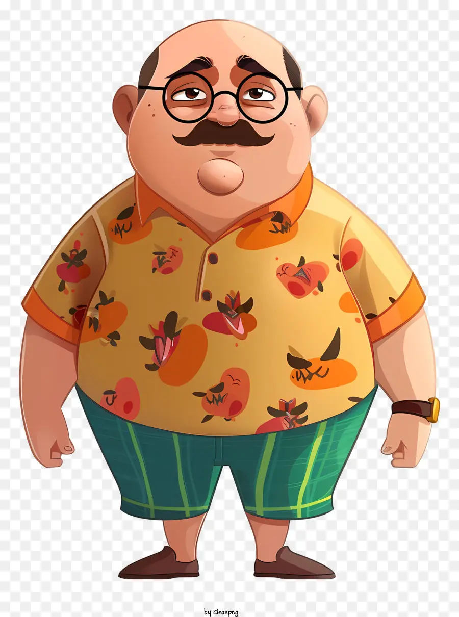 Motu Patlu，Camisa Floral PNG