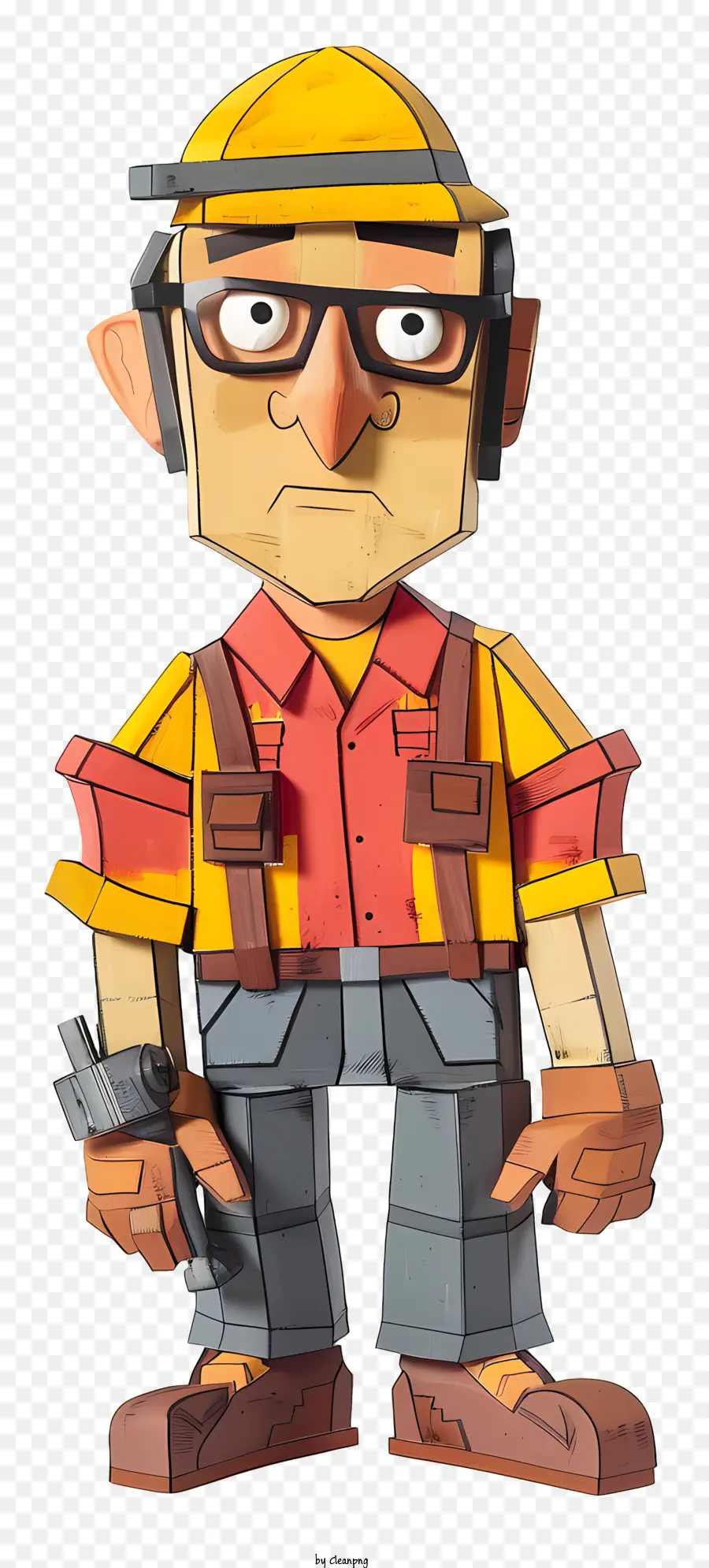 Engenheiro，Personagem De Desenho Animado PNG