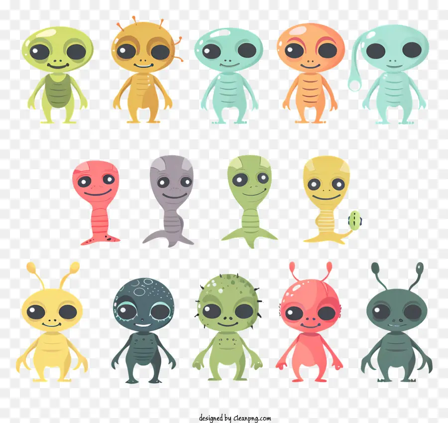 Alienígenas Do Desenho Animado，Personagens De Desenhos Animados PNG