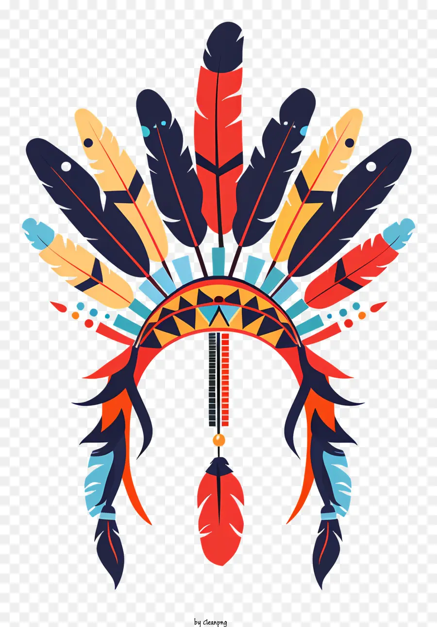 Capéu Indígena，Americano Nativo PNG