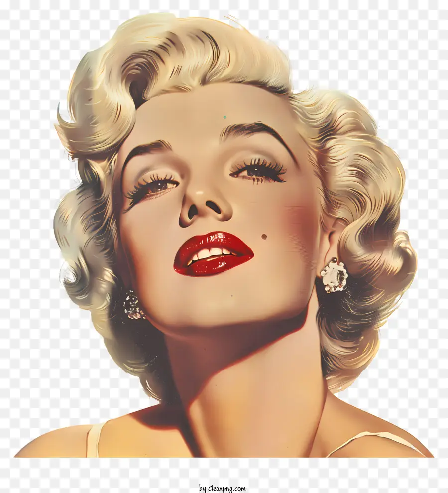 Marilyn Monroe，Batom Vermelho PNG