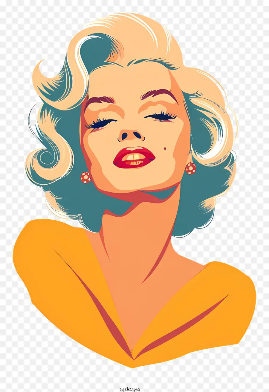 Marilyn Monroe，Cabelo Loiro PNG