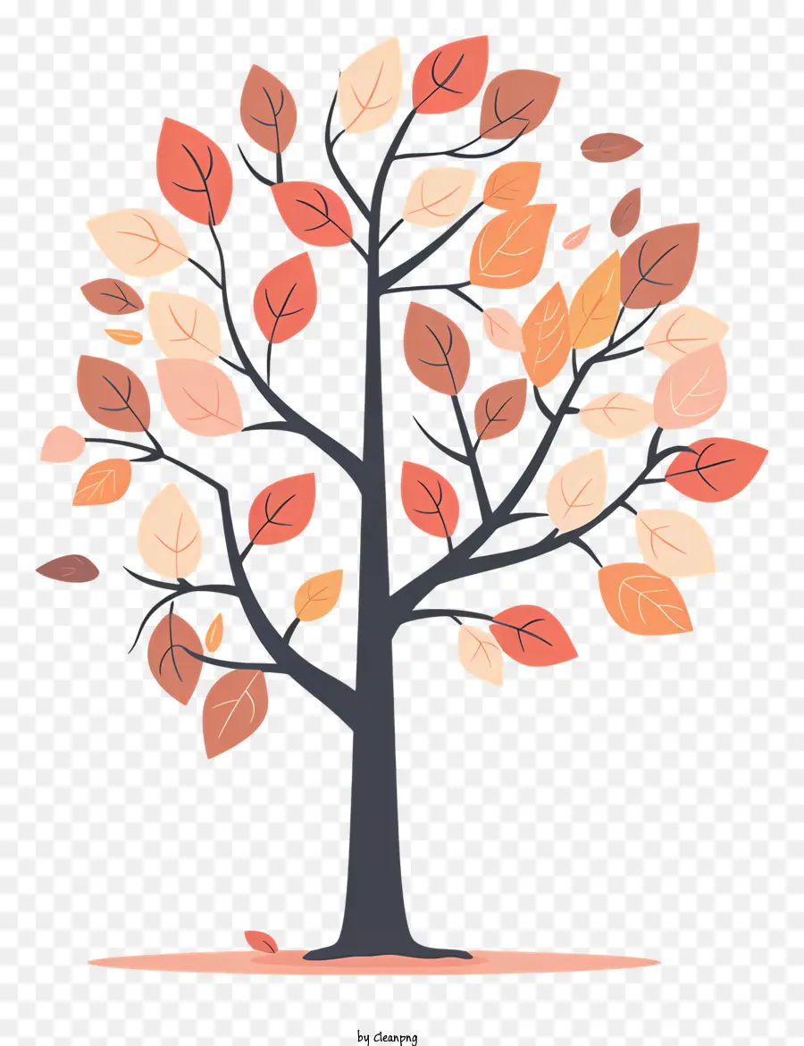 Autumn Tree，Cartoon árvore PNG