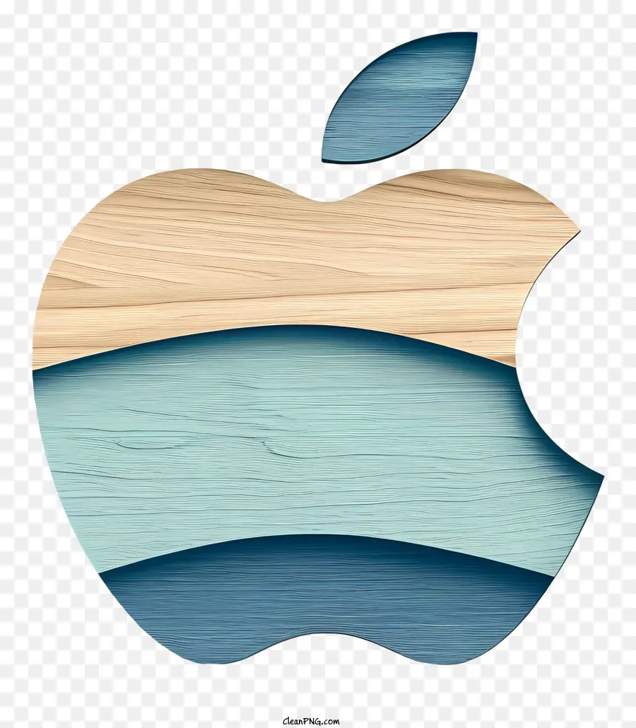 Logótipo Da Apple，Superfície De Madeira PNG