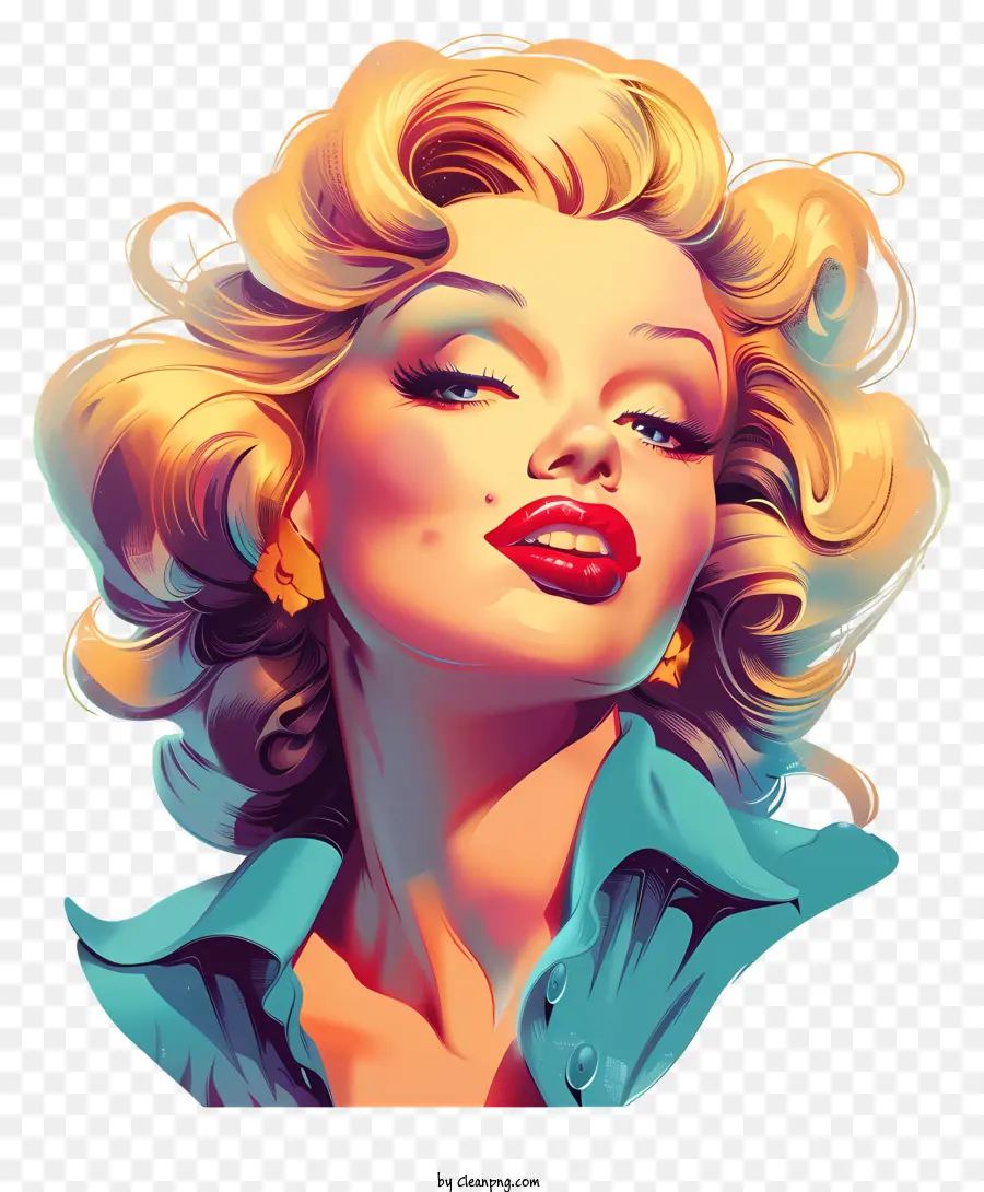 Marilyn Monroe，Cabelo Loiro PNG