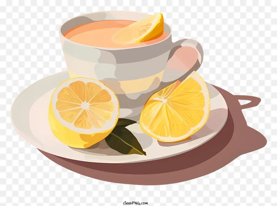 Chá De Limão，Limões Fatiados PNG