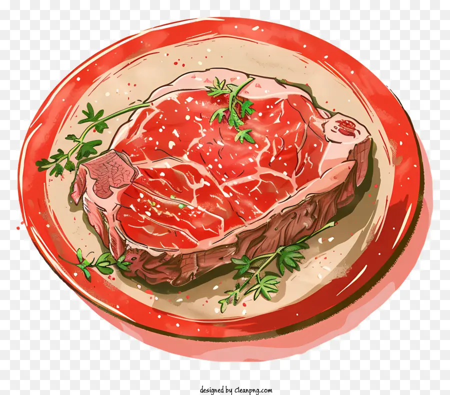 Carne Assada，Ilustração Em Aquarela PNG