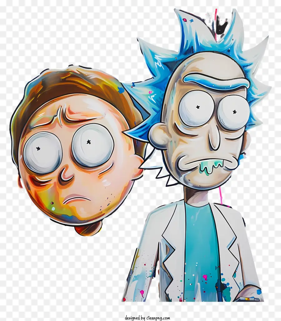 Rick E Morty，Pintura Respingos PNG