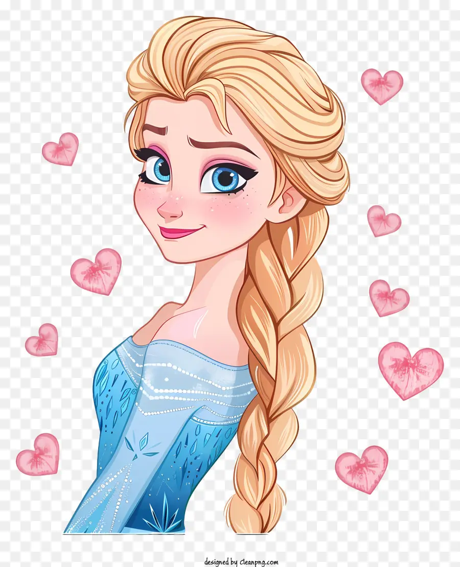Princesa Congelada Elsa，Menina Dos Desenhos Animados PNG