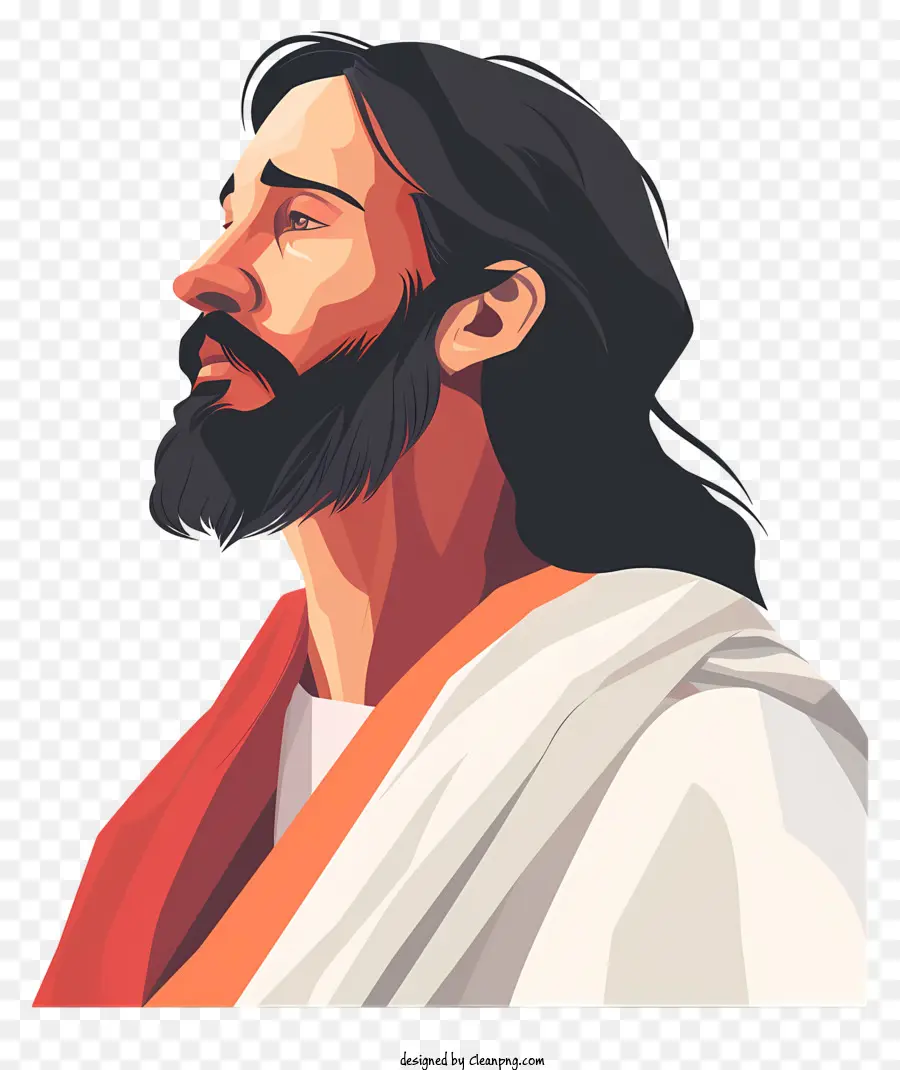 Jesus，Homem Barbudo PNG