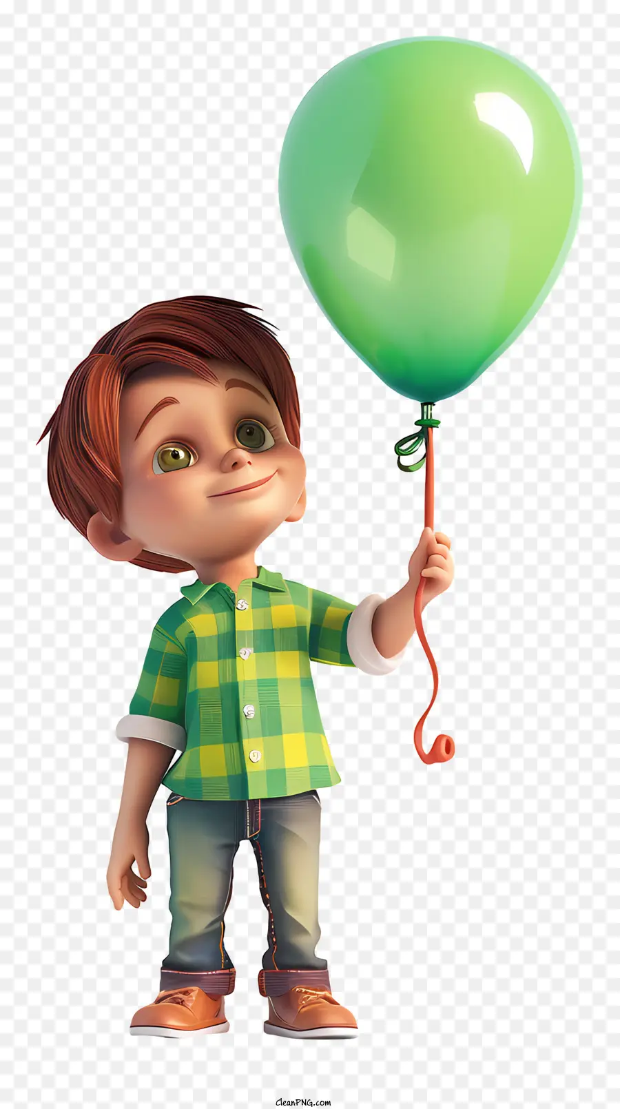 Menino Segurando Um Balão，Menino PNG