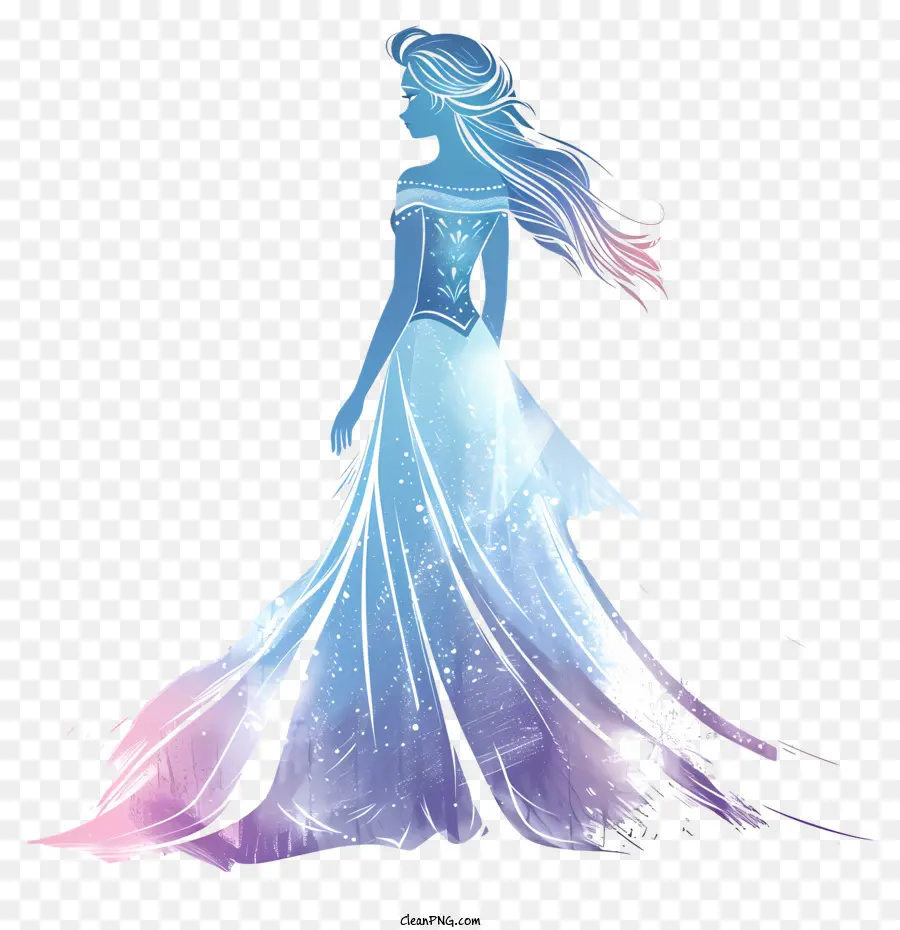 Princesa Congelada Elsa，Silhueta PNG