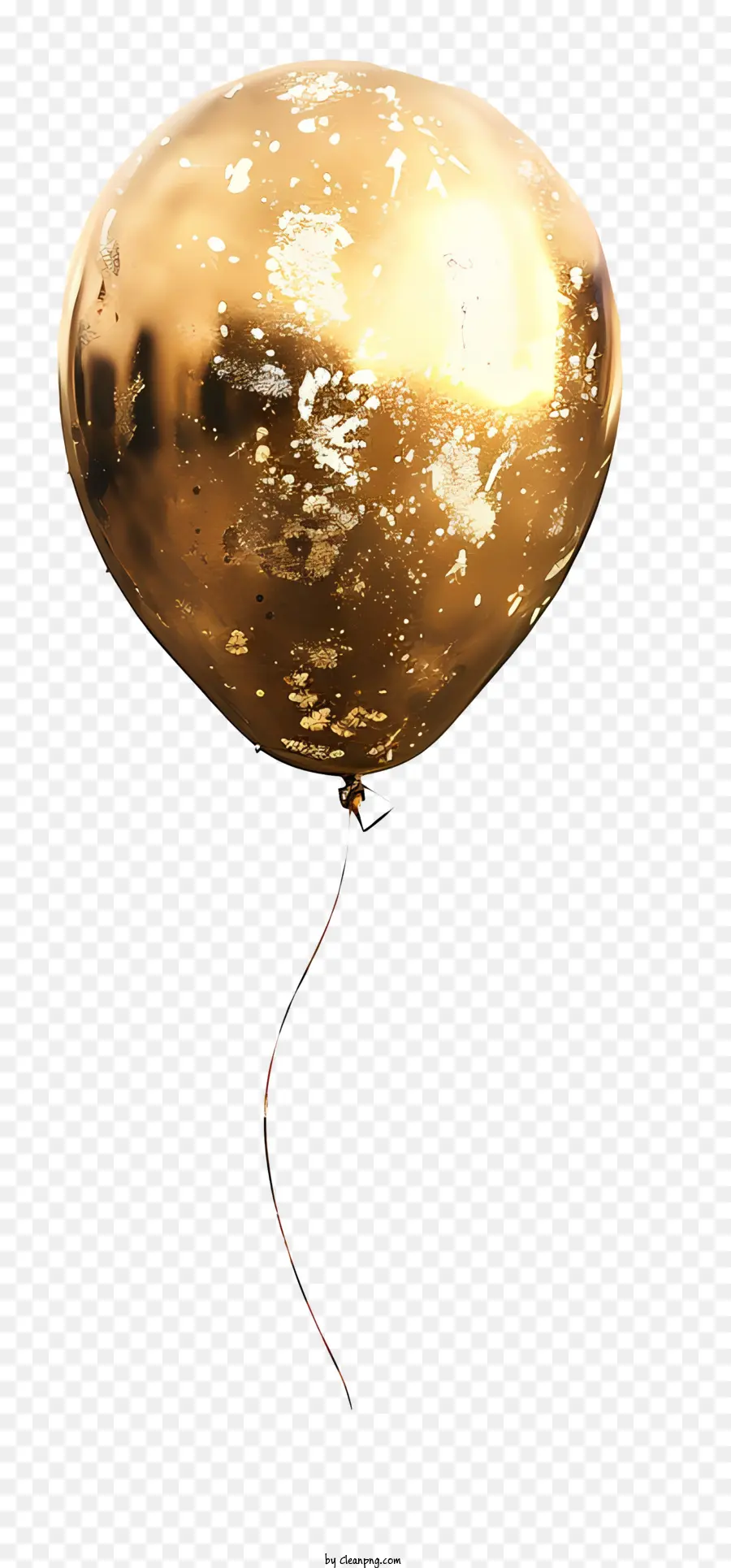 Balão De Ouro，Material Metálico PNG