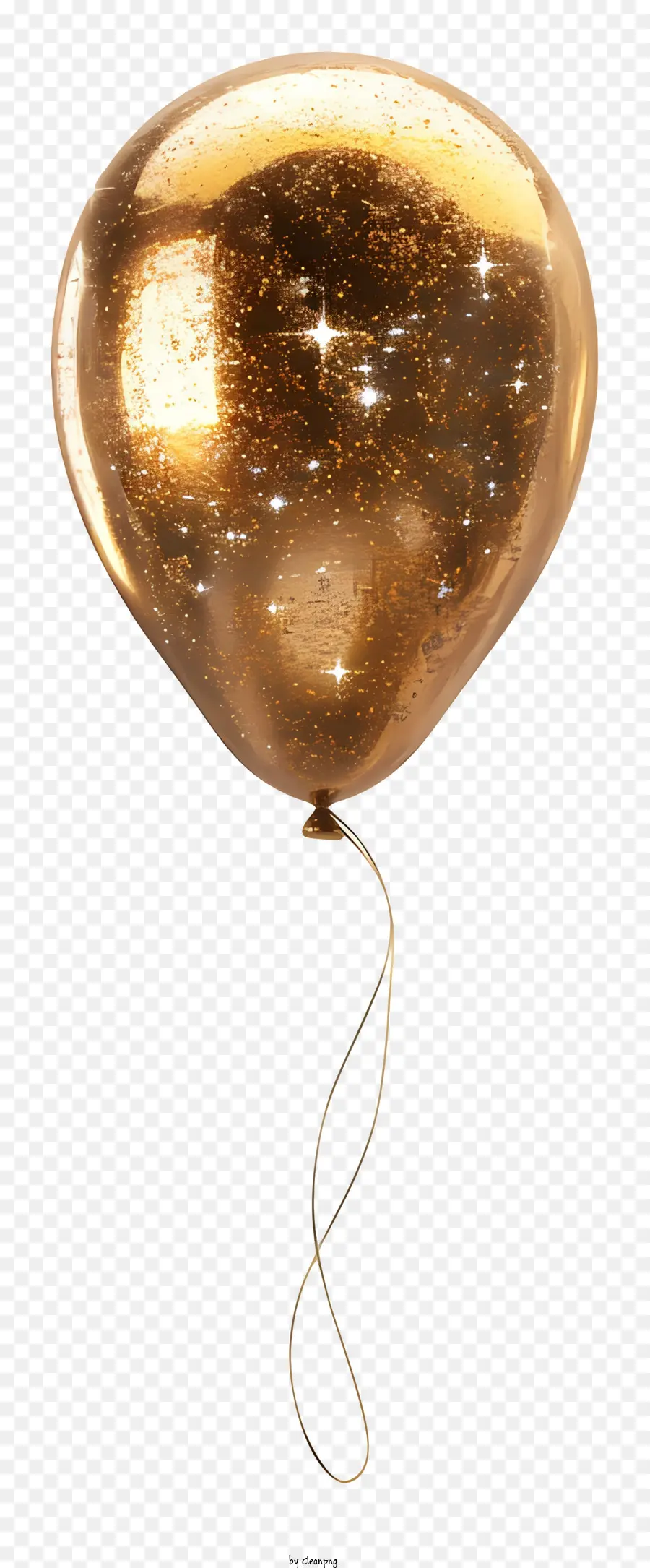 Balão De Ouro，Brilhante PNG