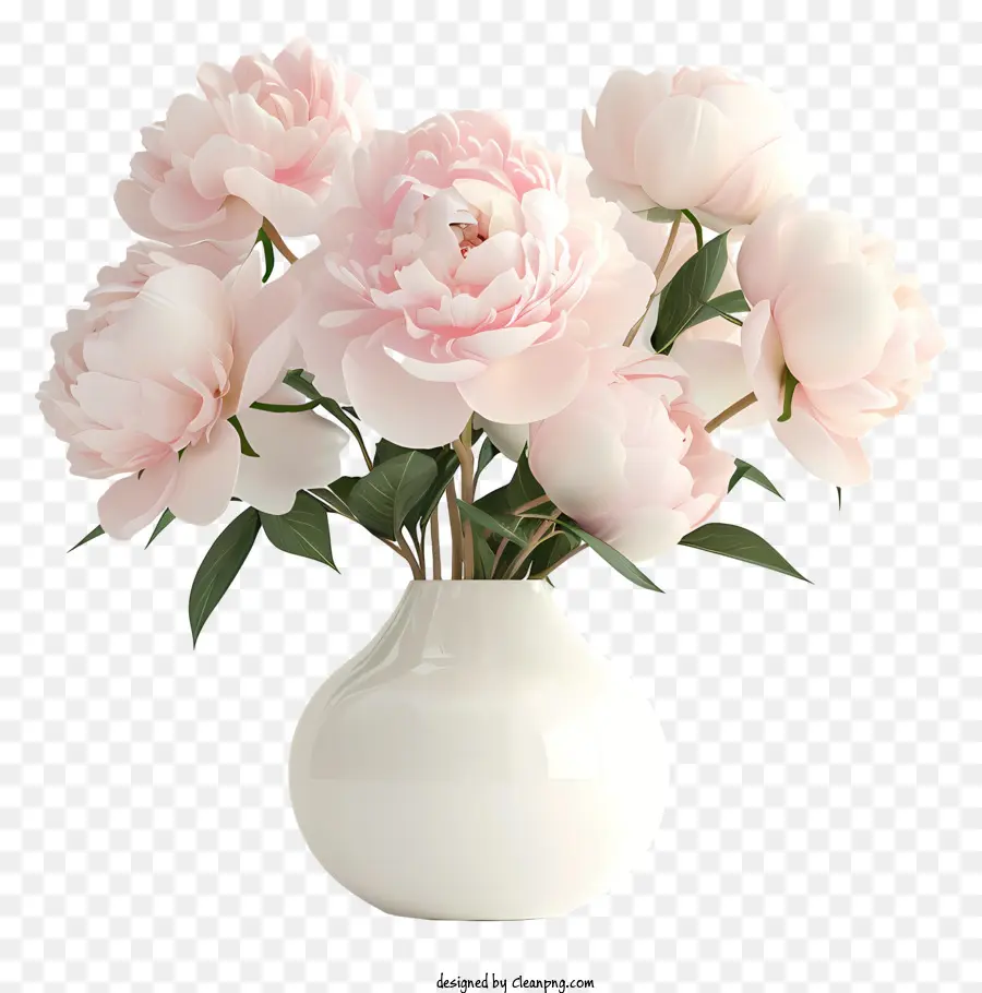 Arranjo De Flores Peony，Peônias Rosa PNG