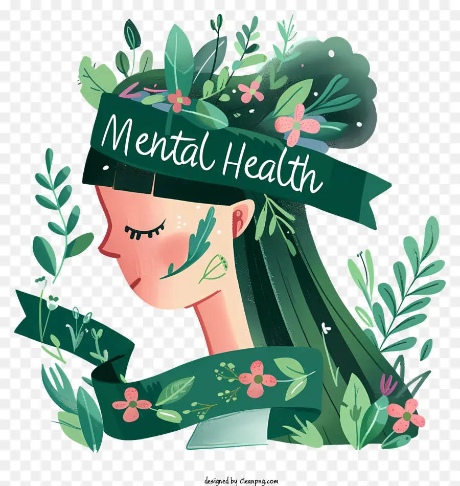 Dia Mundial Da Saúde Mental，Flower Crown PNG