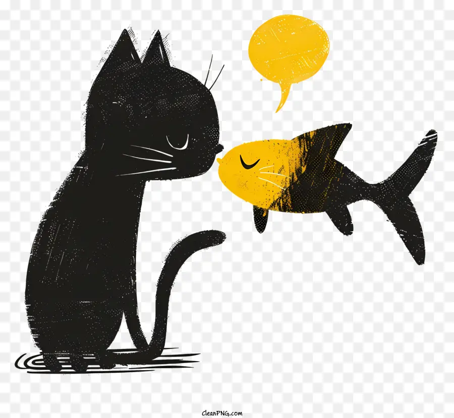 Peixe Beijo De Gato Fofo，Gato PNG