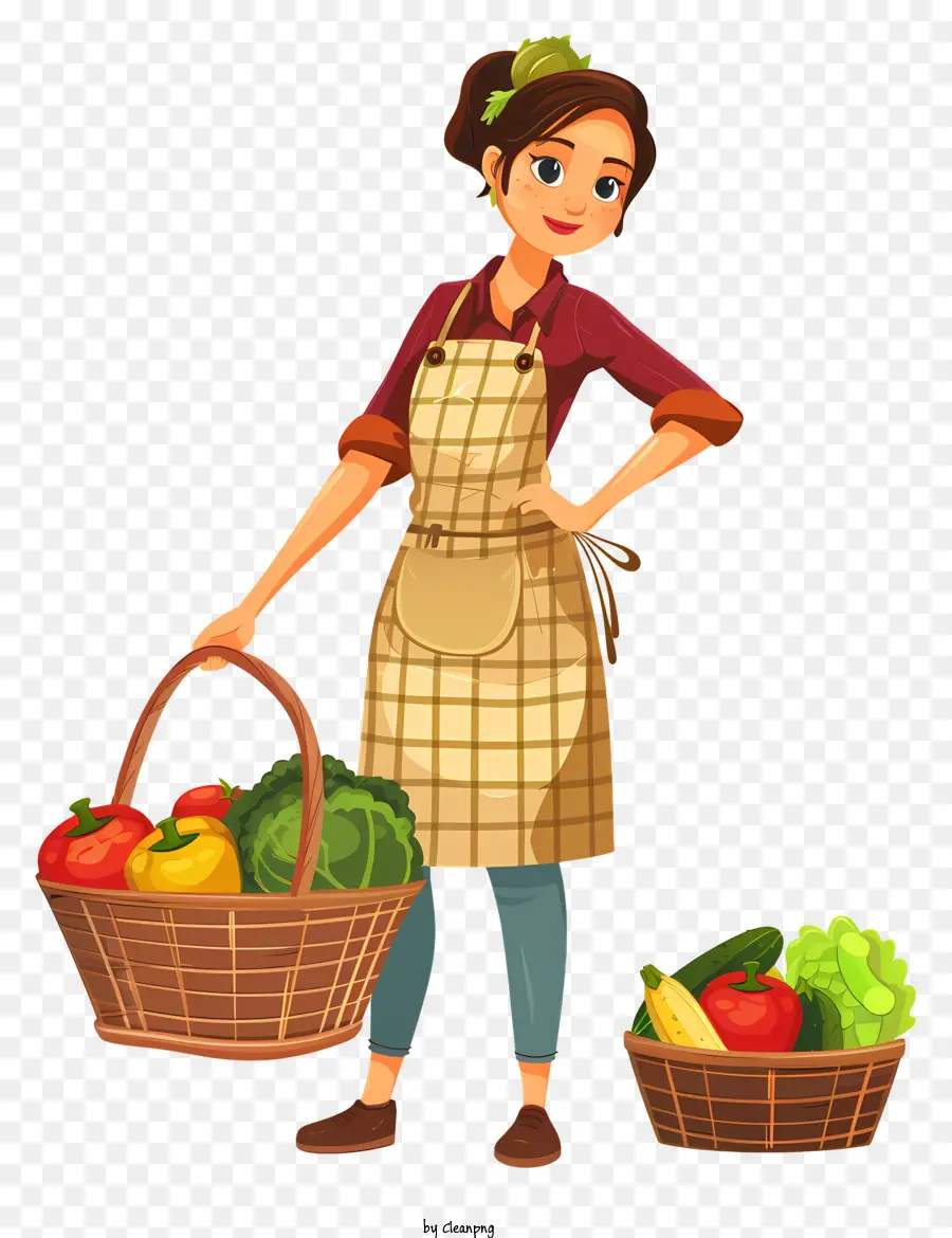 Cartoon Da Mulher De Cozinha，Mulher PNG