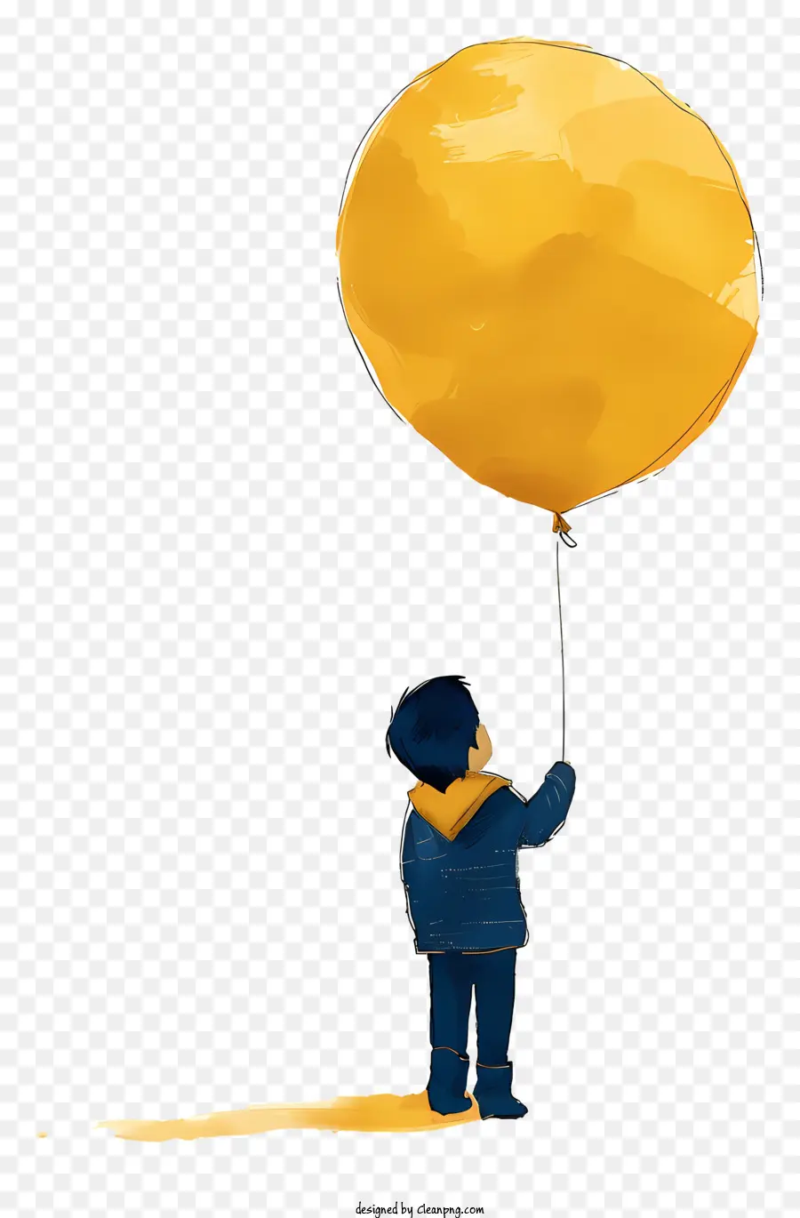 Menino Segurando Um Balão，Jovem Rapaz PNG