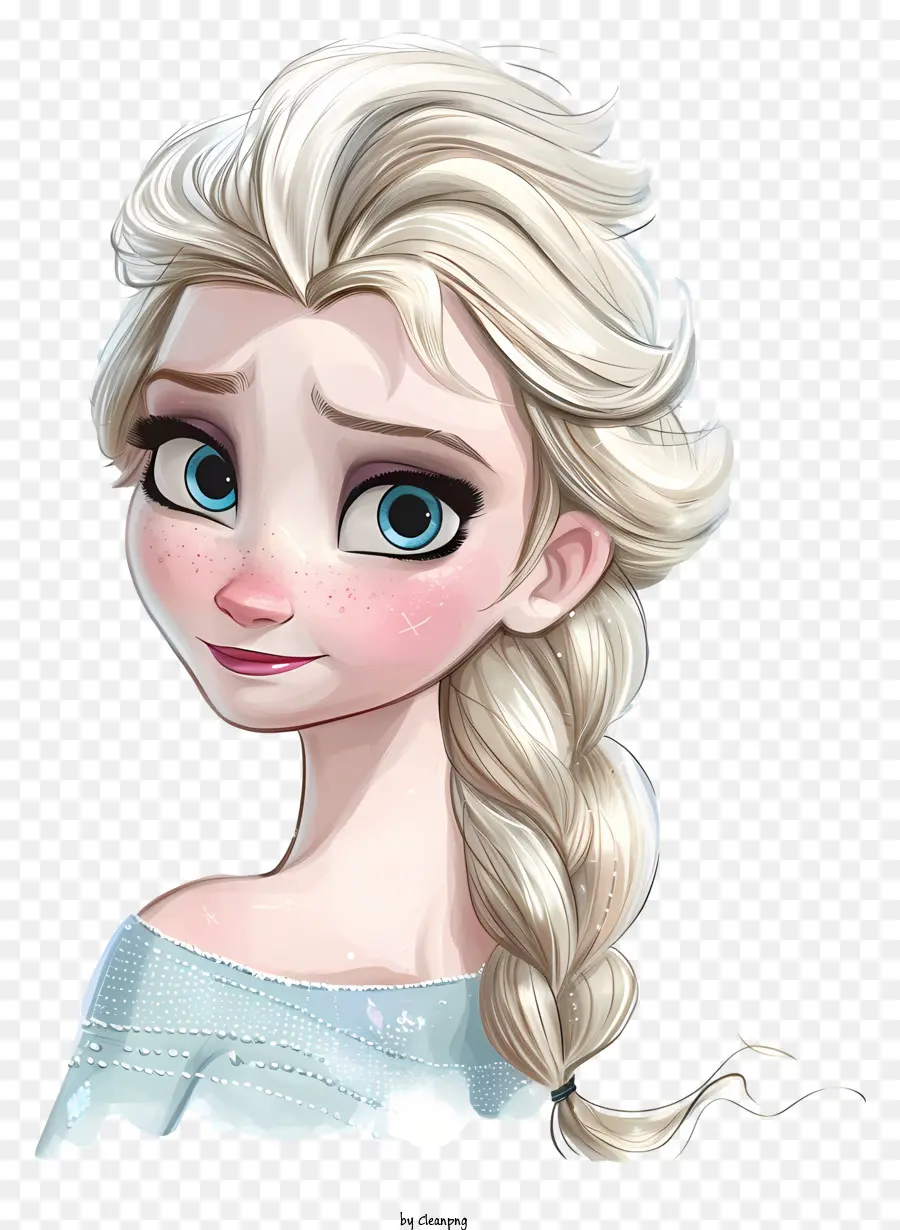 Princesa Congelada Elsa，Cabelo Loiro PNG