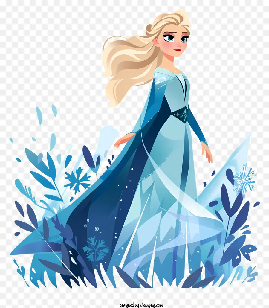 Princesa Congelada Elsa，A Rainha Do Gelo PNG