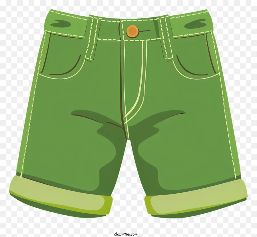 Cartoon Shorts，Shorts Verdes PNG