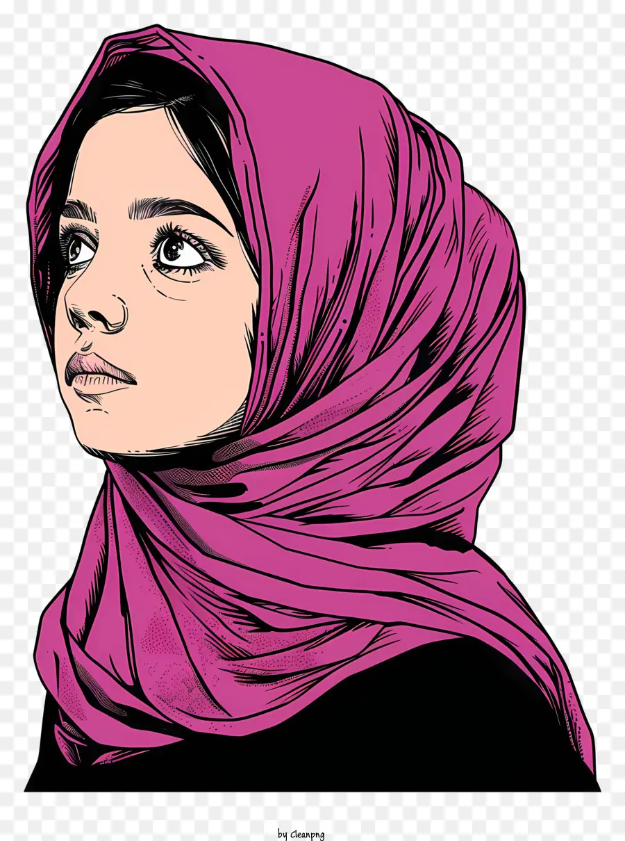 Desenho Animado De Menina Muçulmana，Hijab PNG