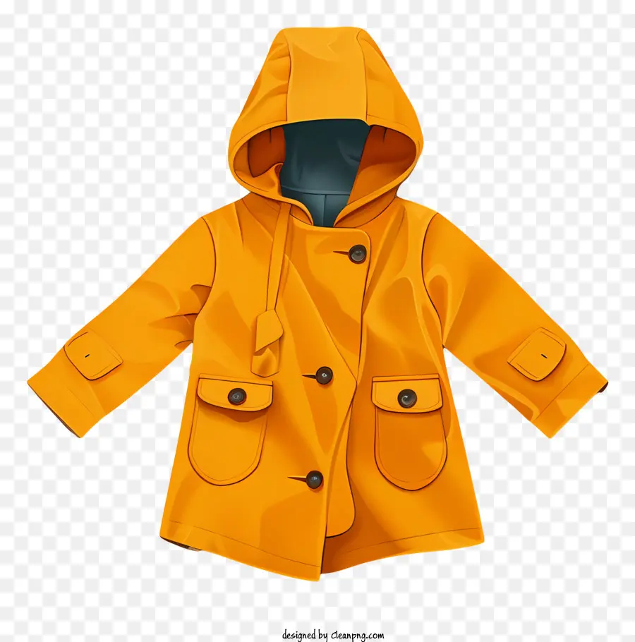 Capa De Chuva，Capa De Chuva Laranja PNG