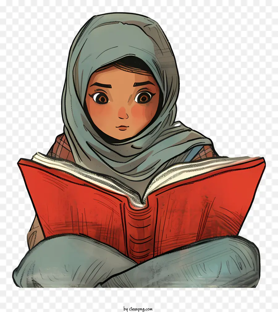 Desenho Animado De Menina Muçulmana，Young Girl PNG