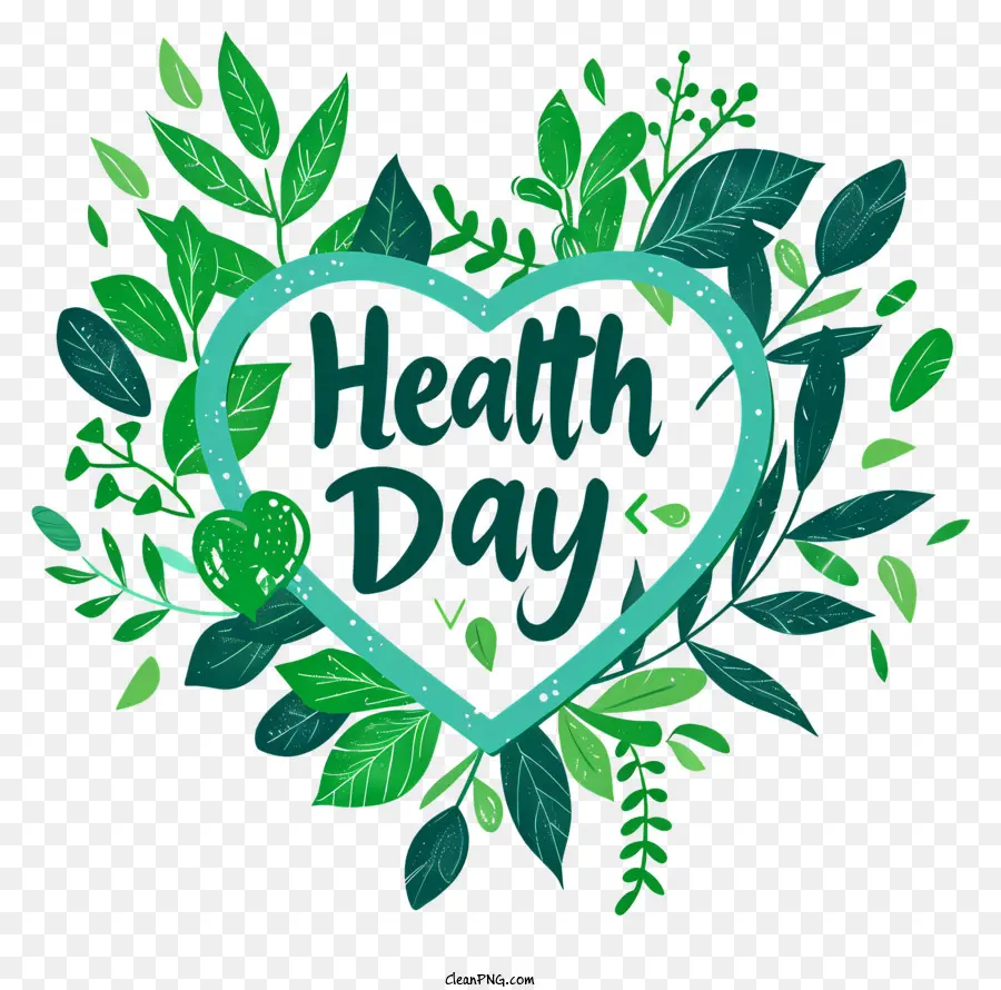 Dia Mundial Da Saúde，Ornamento Do Coração Verde PNG