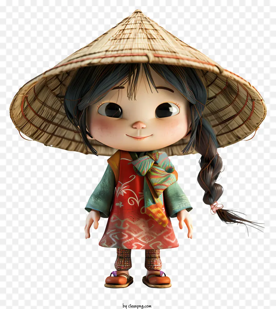 Menina Vietnamita，Roupas Chinesas Tradicionais PNG