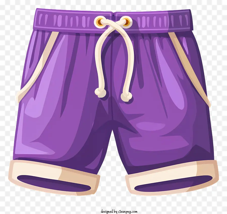 Cartoon Shorts，Shorts De Natação Roxos PNG