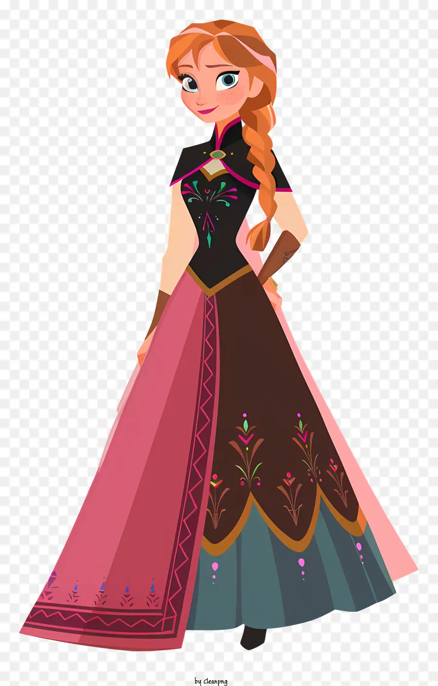 Princesa De Anna Frozen，Vestido De Princesa PNG