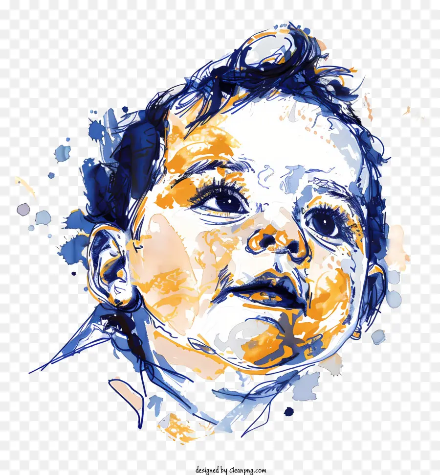 Infantil Bebê，Pintura Digital PNG