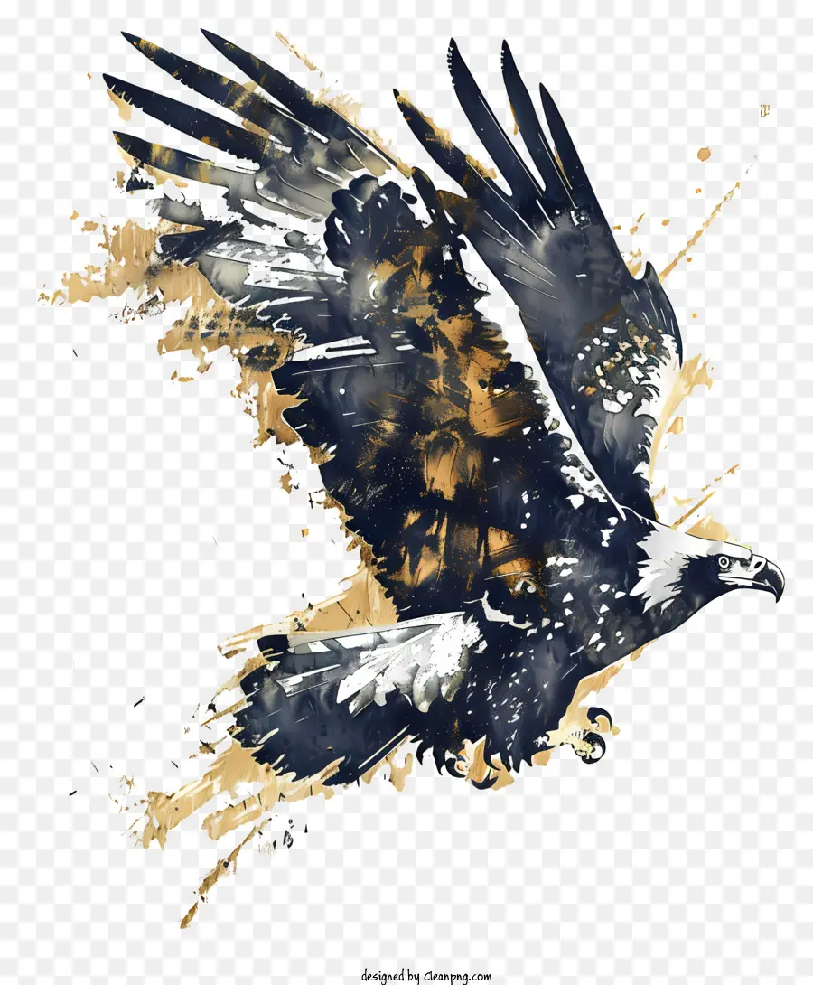 Aquarela águia，Pintura Digital PNG