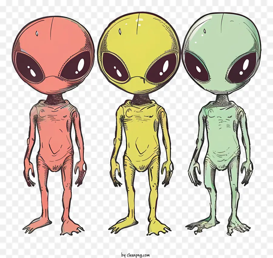 Alienígenas Do Desenho Animado，Aliens PNG