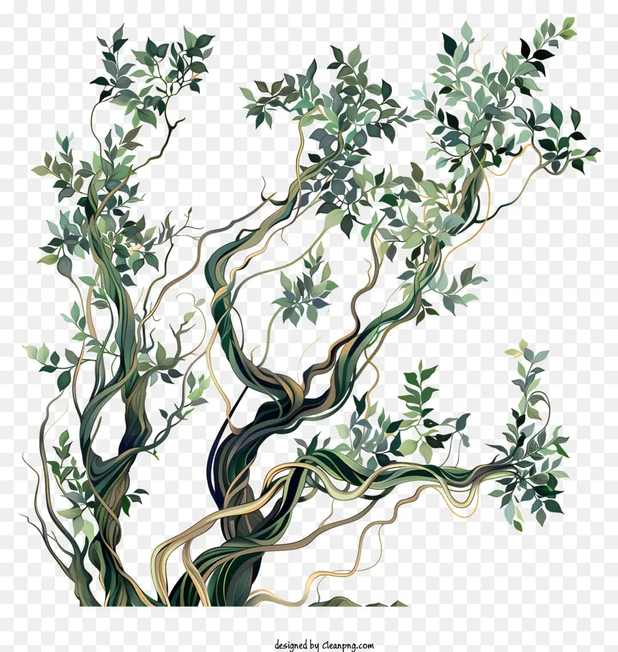Arbustos，árvore De Pintura PNG