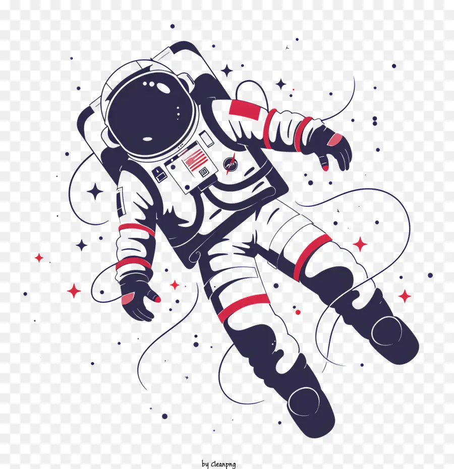 Astronauta Flutuando No Espaço，Astronauta PNG