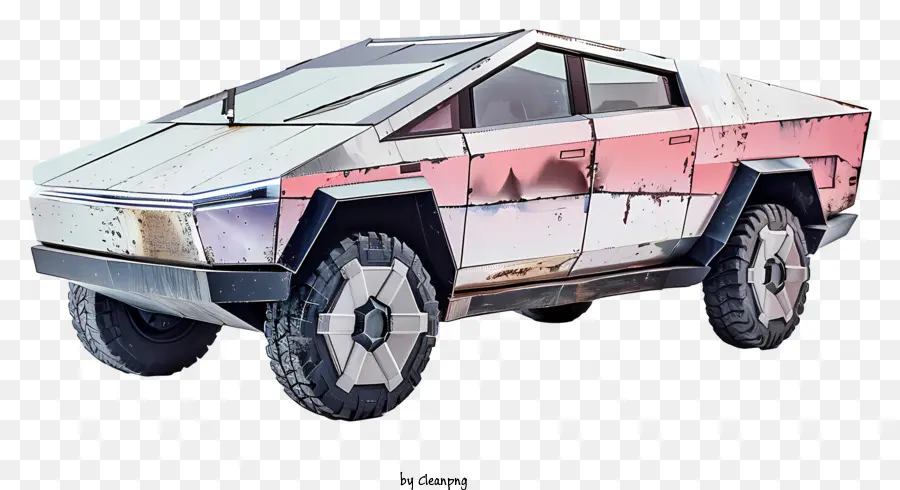 Cybertruck，Scrap Metal Car PNG