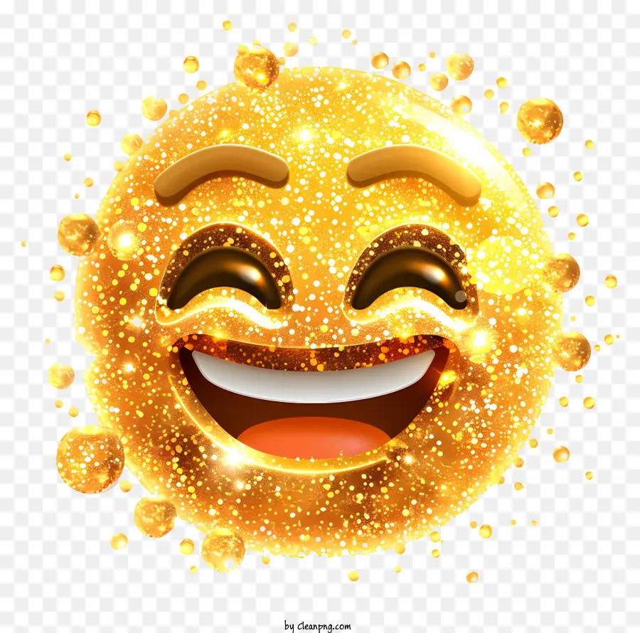 Brilhar，Emoji Dourado PNG