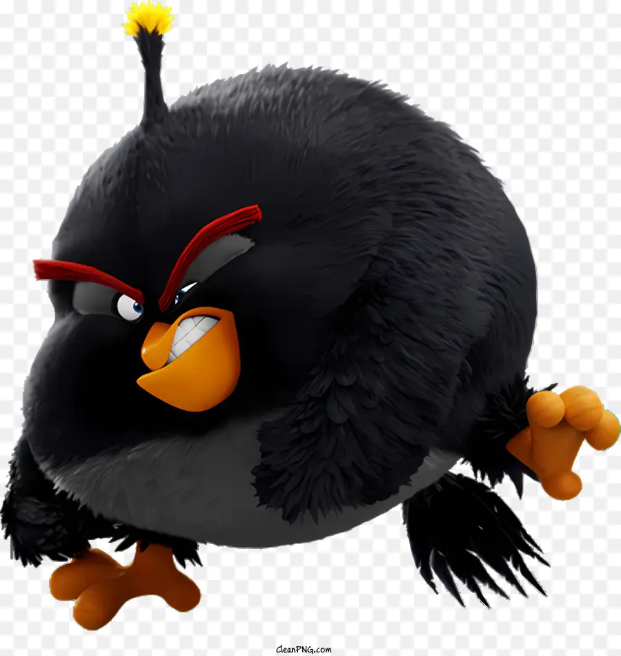 Angry Birds，Pássaro Preto PNG