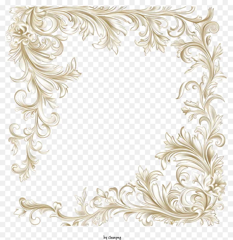 Fronteira Textura，Design Floral PNG