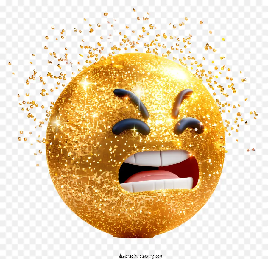 Sparkle，Emoji Dourado PNG