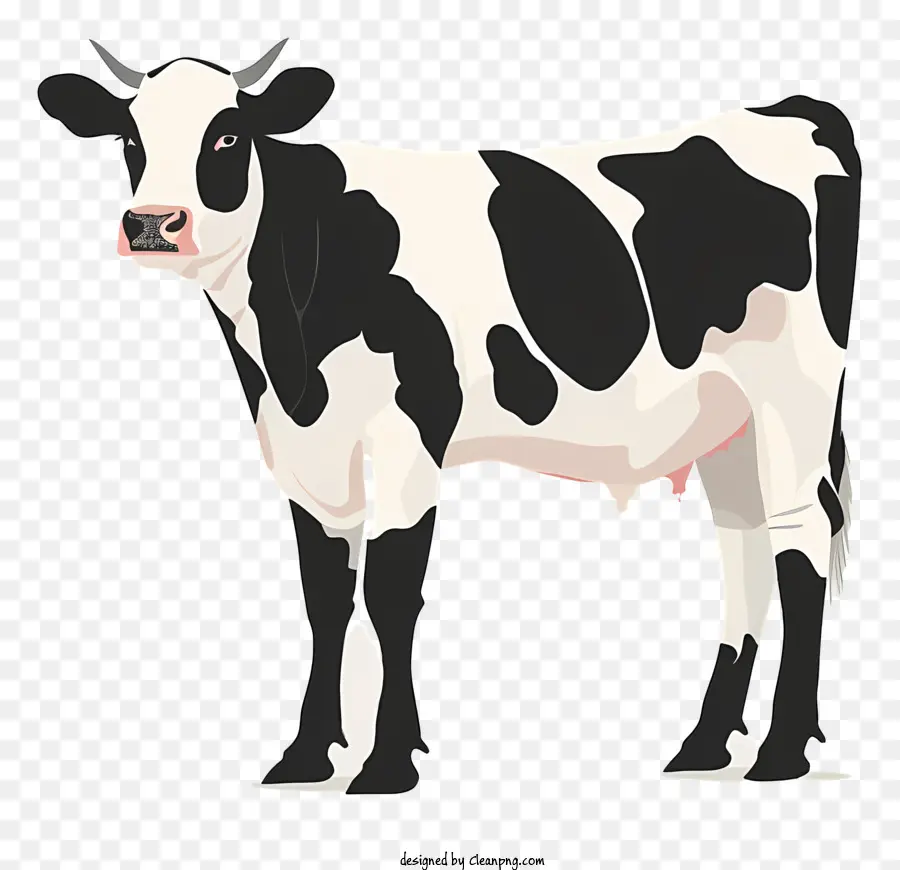 Cow，Preto E Branco PNG