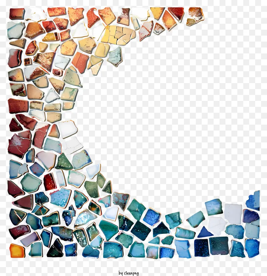 Fronteira Textura，Azulejo Mosaico PNG