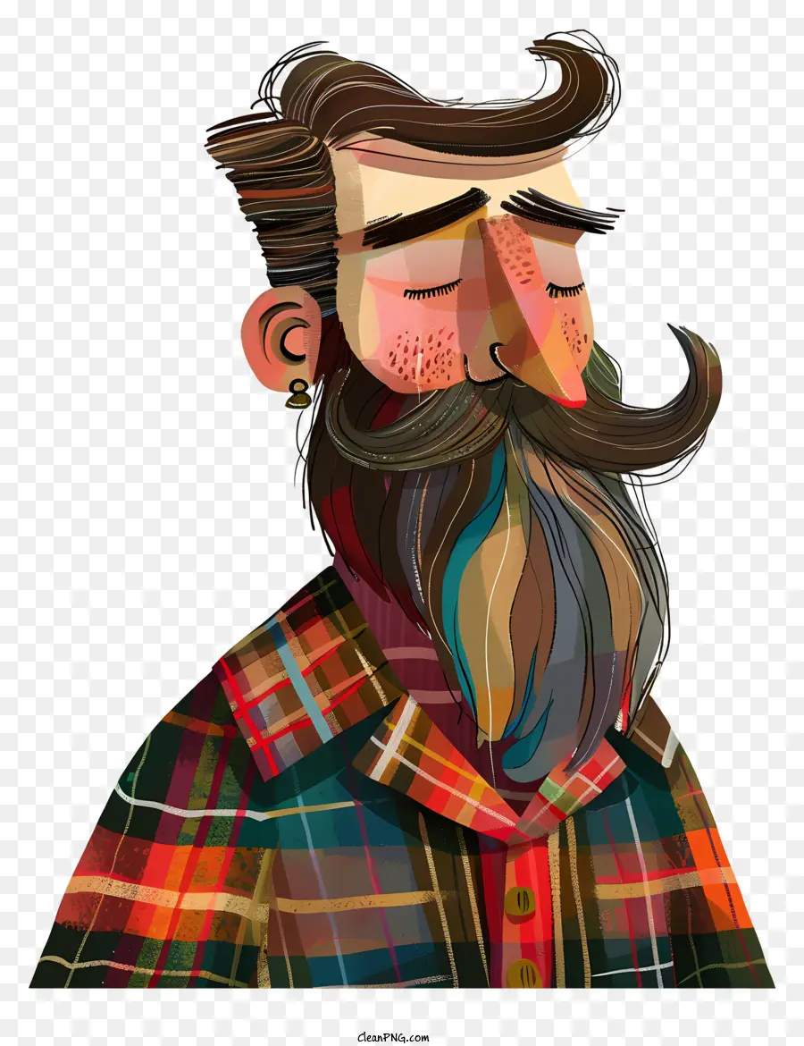 Tartan Dia，Ilustração Dos Desenhos Animados PNG