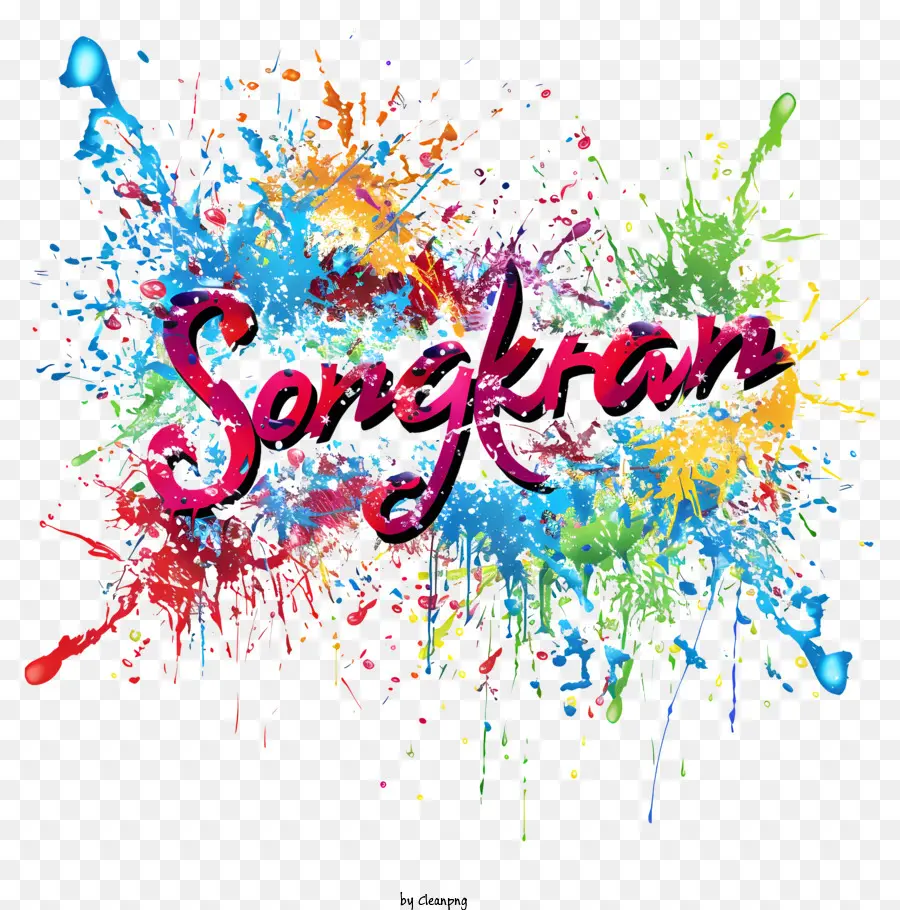 Songkran，A Arte Abstrata PNG