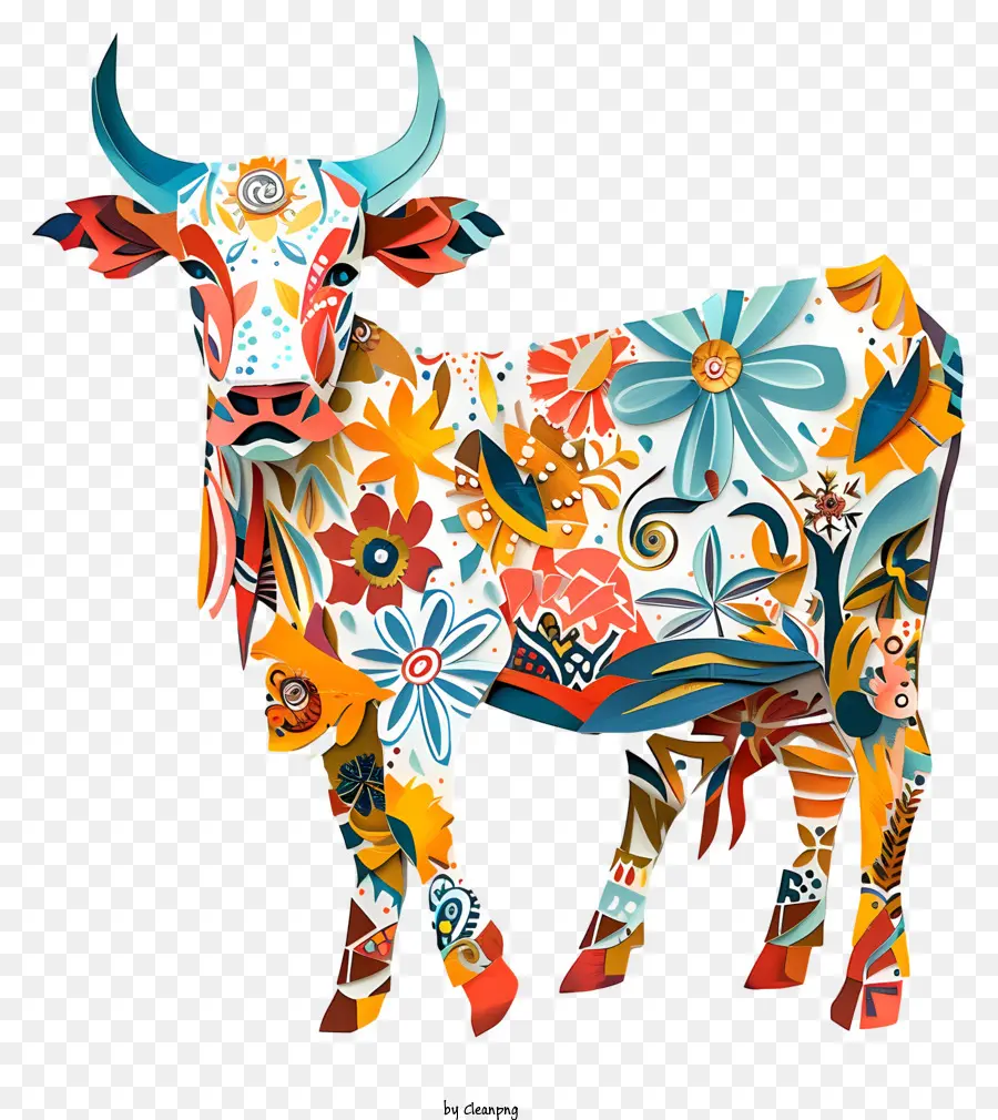 Vaca Floral，Cow PNG